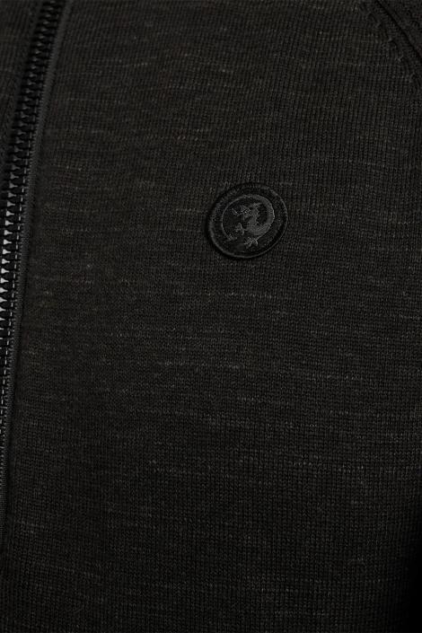 Cast Iron half zip collar cotton heather pla